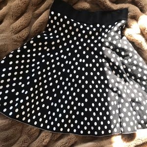 Maeve for Anthropologie polka dot skirt